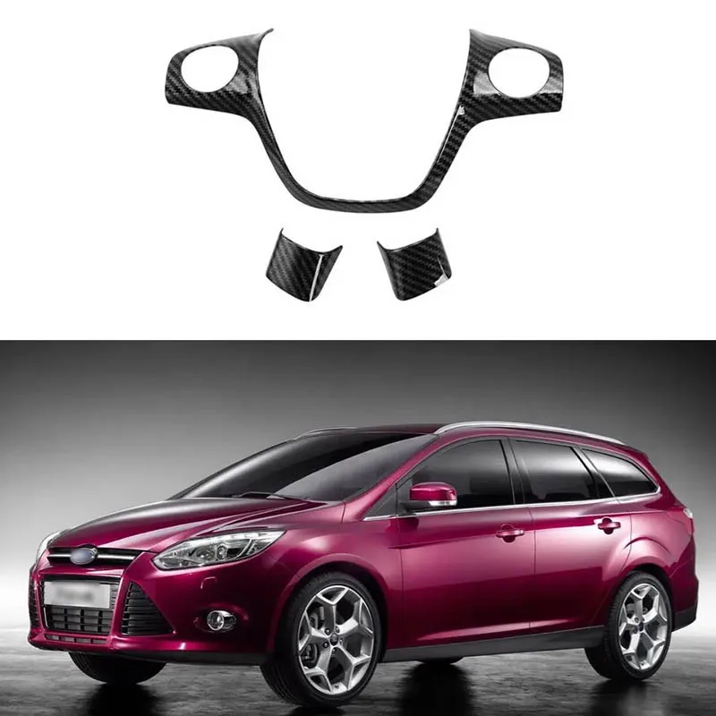 

For 12-14 Ford Focus MK3 13-15 KUGA11-17 C-MAX steering wheel decorative stickers