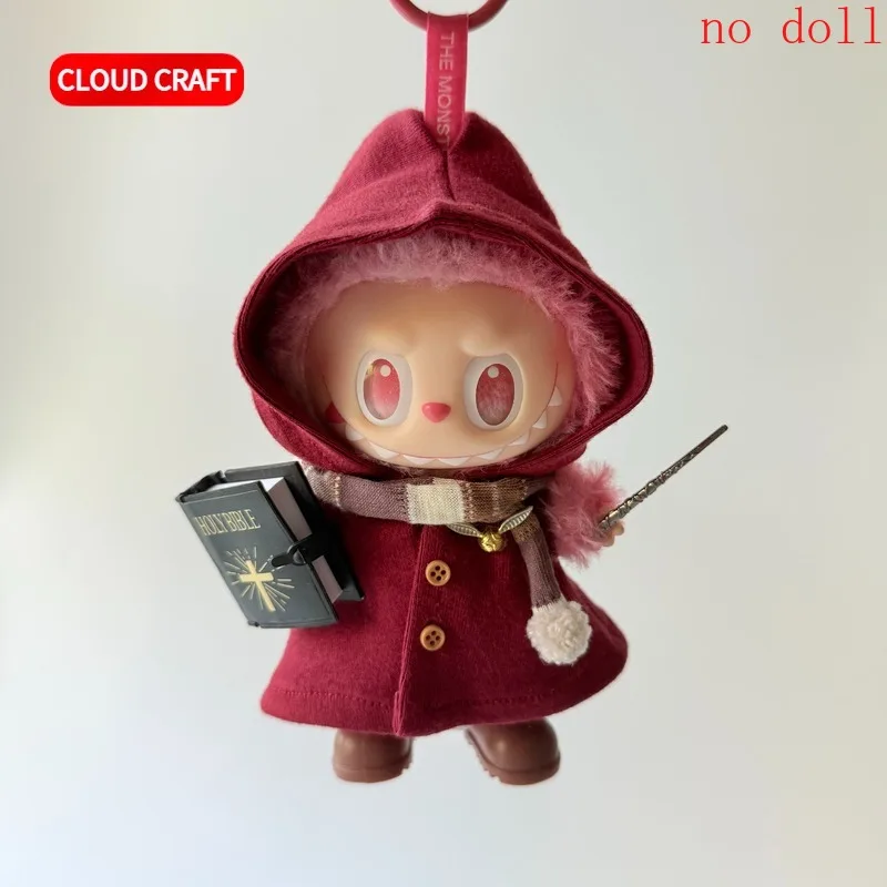 

Only Clothes Labubu Doll Magic Academy Christmas Decorations New Year Doll Outfit Handmade Winter Fashion Dolls Clothes