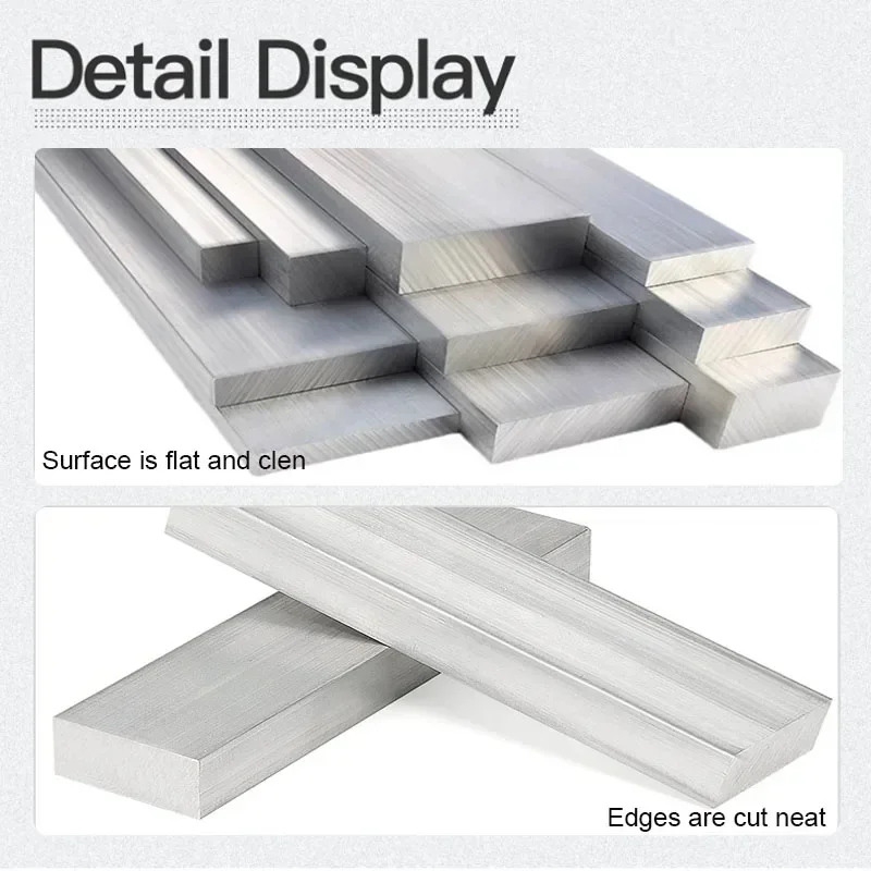 1pcs Width 10-30mm Thickness 3-8mm 6061 Aluminium Flat Bar Plate Strip Aluminum Alloy Metal Sheet CNC Block Solids Mill Stock ﻿