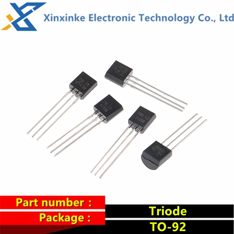 100PCS TO-92 สามขอบควบคุมหลอดตัวควบคุมแหล่งจ่ายไฟ Triode 78L 79L 05 06 08 09 10 12 15 78L05 78L08 79L06 79L12