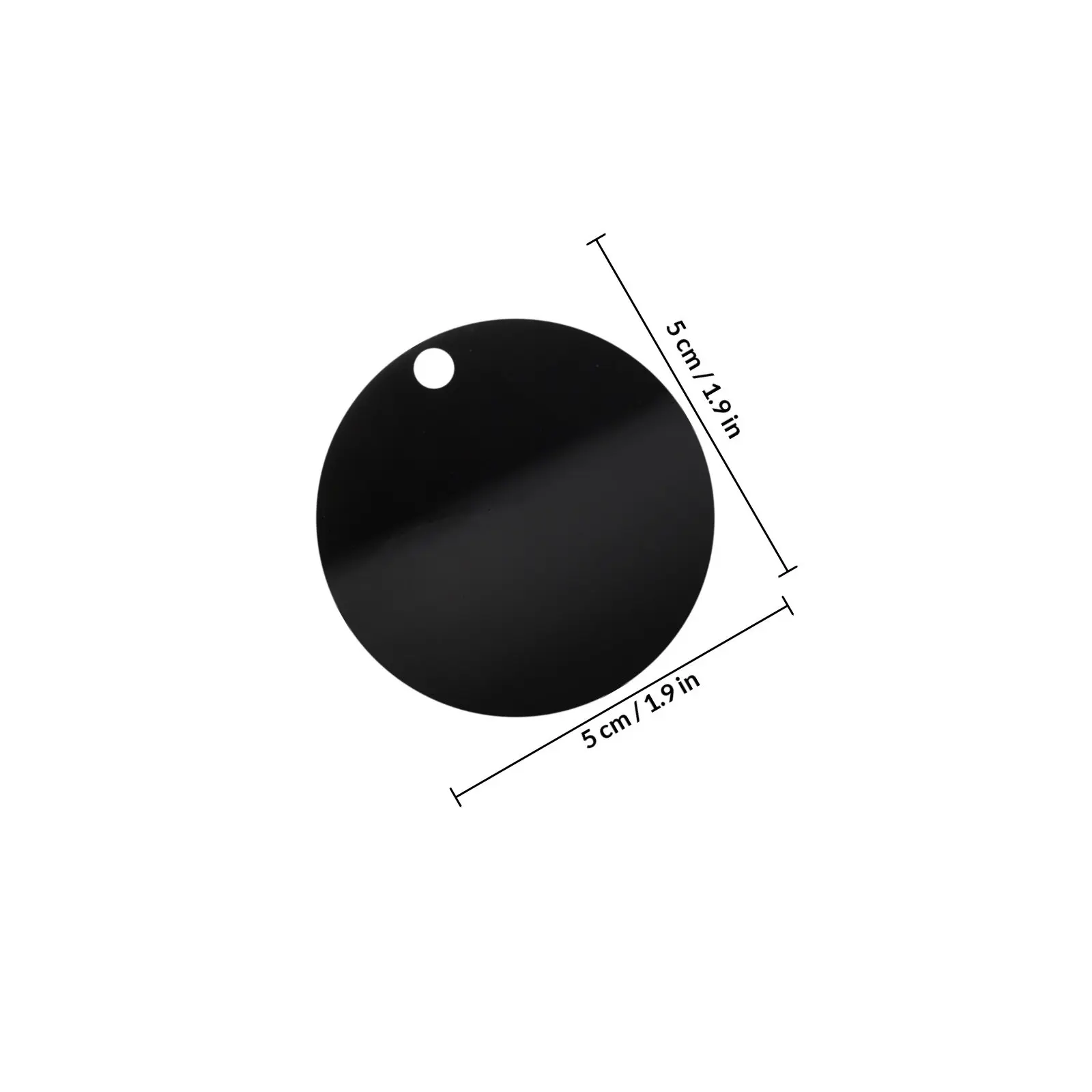 30Pcs Sleek Black Acrylic Rounds Blank Keychain Making Supplies Mini Circular DIY Blanks for Crafting Custom Keychains Jewelry view 5