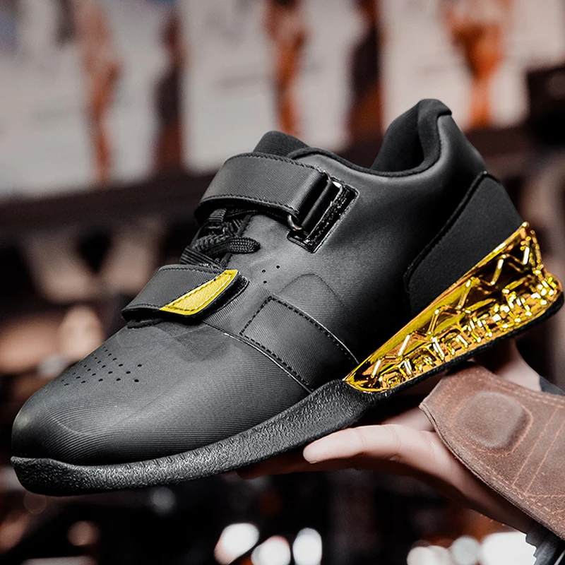 

Новое поступление, нескользящие мужские туфли для приседаний, профессиональные балансирующие тяжелоатлетические ботинки, удобные кроссовки для фитнеса в помещении