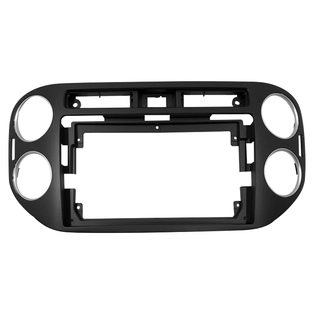 2 Din Car Radio Fascia Frame 9 INCH Dash Kit for Volkswagen Tiguan 2010-2015 Android Player Adapter Cover Stereo Panel Beze