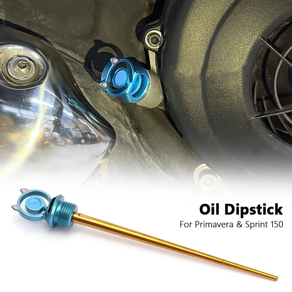 CNC Motorcycle Accessories Oil Dipstick Kit 7 Color For VESPA Sprint 150 SPRINT 150 Primavera 150 PRIMAVERA 150