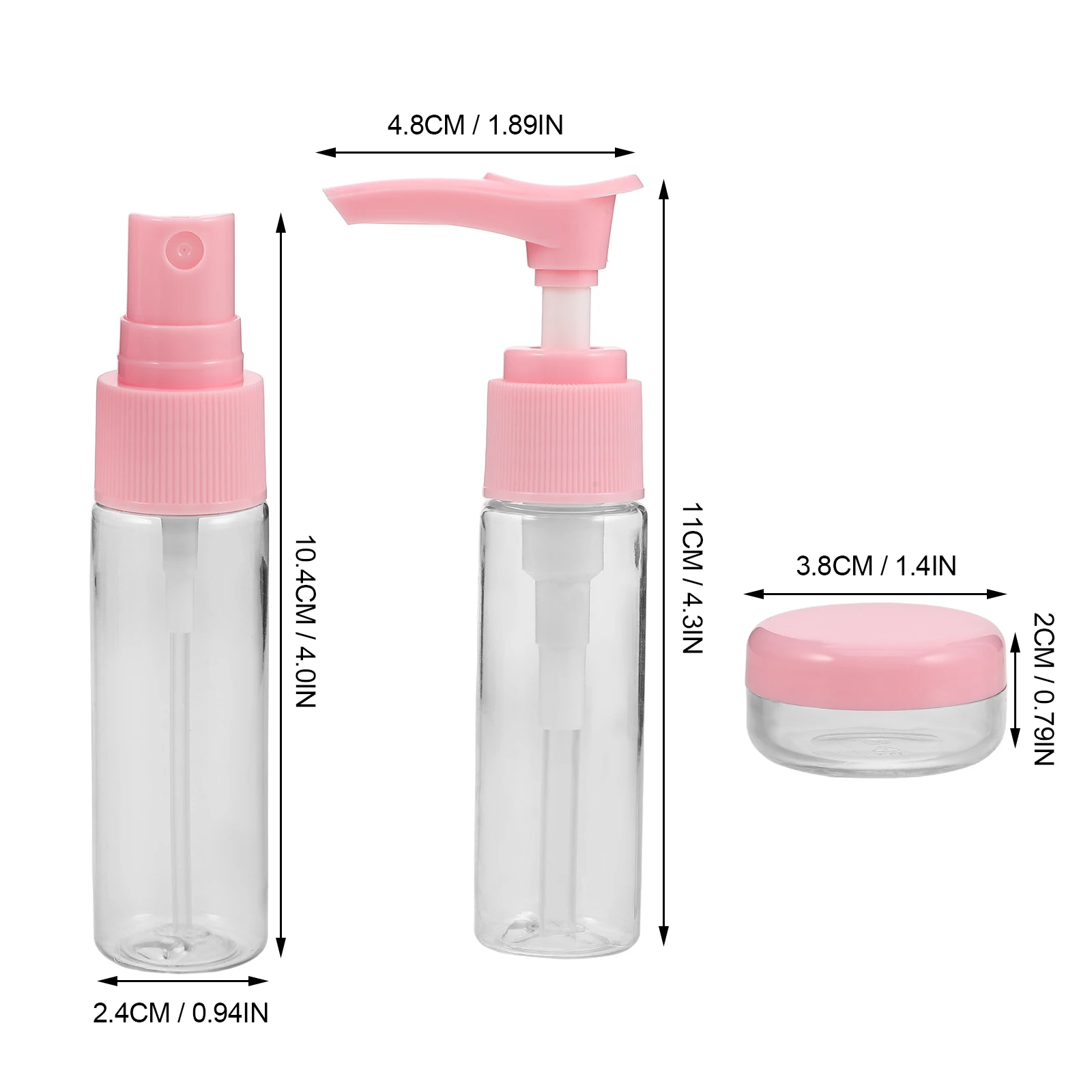 مجموعة واحدة من زجاجات رذاذ السفر، حاويات صغيرة محمولة قابلة لإعادة الملء، صغيرة خفيفة الوزن، مرطب عطر للوجه