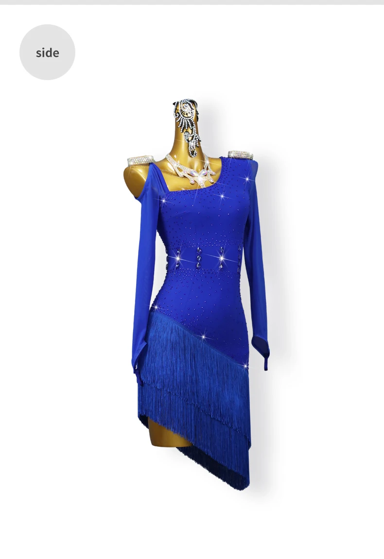 Damen-Latein-Tanzwettbewerbskleid, elegante Partykostüme für amerikanische Mädchen, 2026 Ballsaal-Karneval-Übungskleidung, Party-Outfit – Detail 9