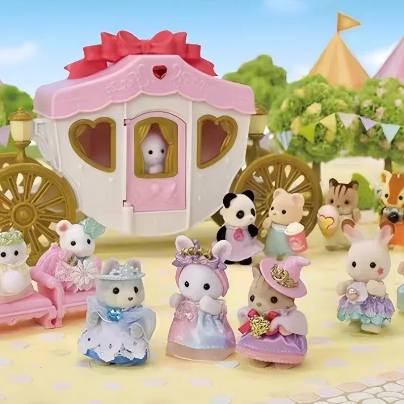 Miniatur Möbel Wald Familie Anime Charakter Traum Kawaii Prinzessin fünf Puppe Set Box Wald Familie Mädchen Spielzeug Haus Spielzeug Geschenke