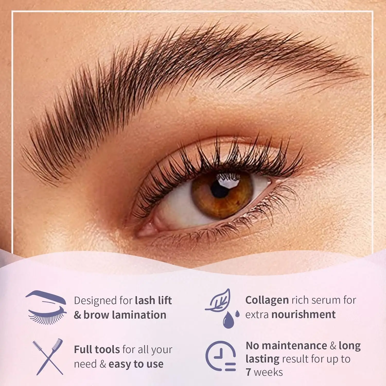 Libeauty Wimperlift Kit Lash Perm Kit Lash Lift Kit Verbeterde Curling Individueel verpakt zakje LashLifting met compleet gereedschap