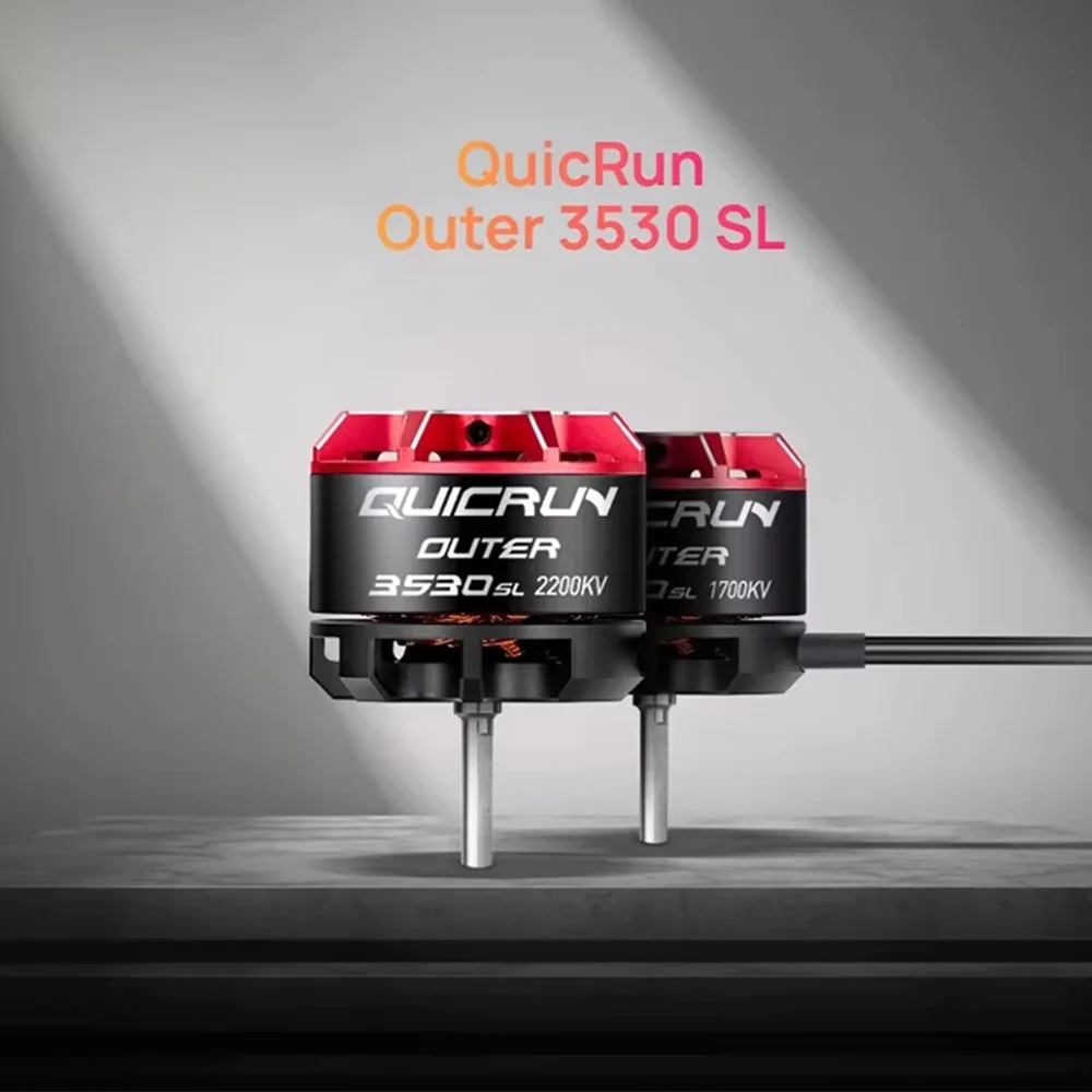 HobbyWing QuicRun الخارجي 3530 SL 1700KV/2200KV فرش السيارات WP 10BL80 80A ESC ل 1/10 RC التحكم عن بعد تسلق الزاحف سيارة