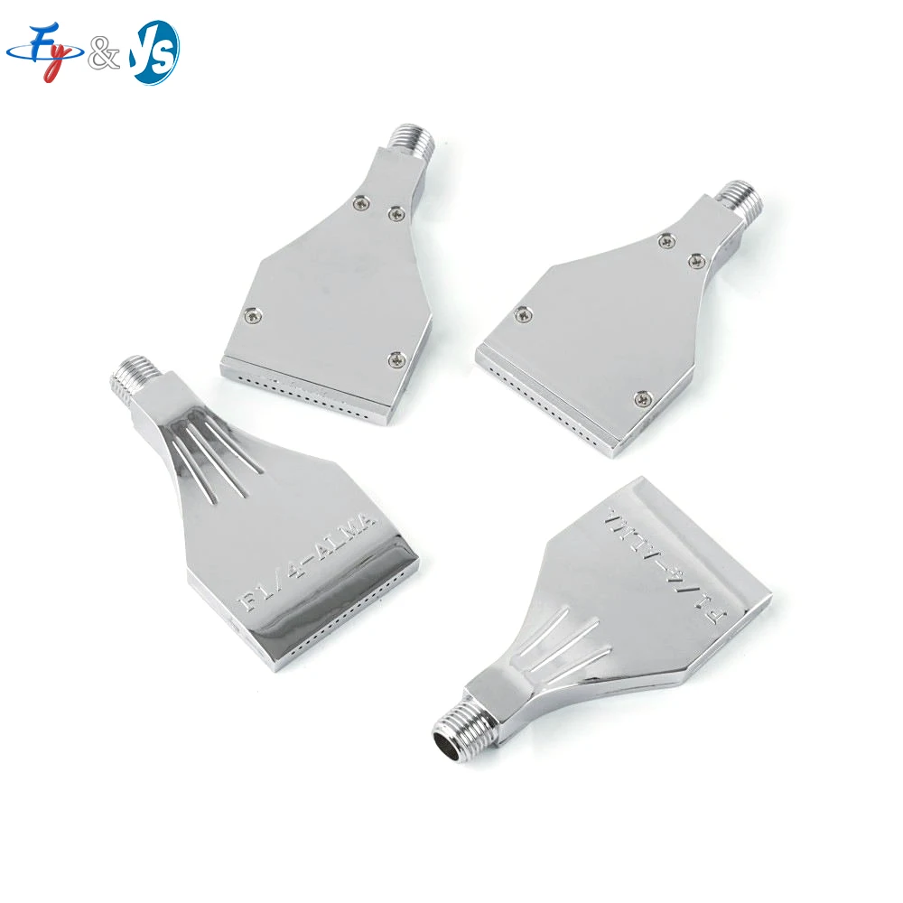 Premium Industrial Flat Nozzle, Low Noise Design with Standard BSPT Thread  1/4