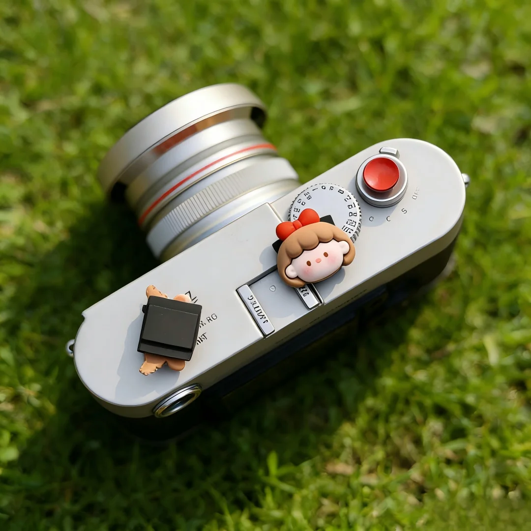 Cute Butterfly Girl  Hot Shoe Cover for Leica Q2 Fuji X100V X-T5 Sony ZV-1 Canon EOS R5 Nikon Z5 Camera Accessories