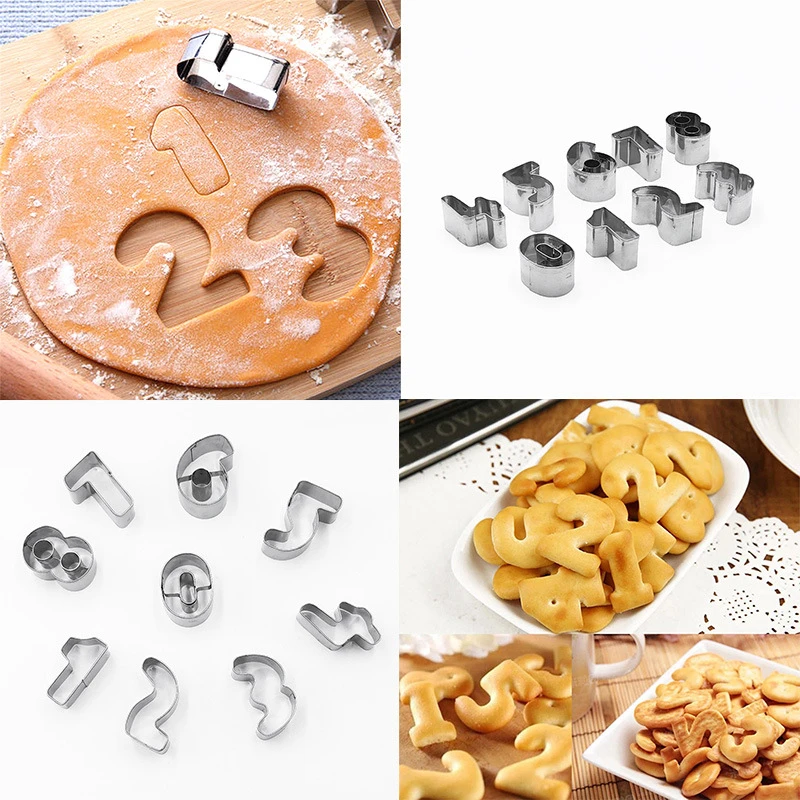 26 Letter/Number Cookie Cutters, Fruit Embossing Molds, Household Kitchen Tools, Suitable for Daily Cutting Molds