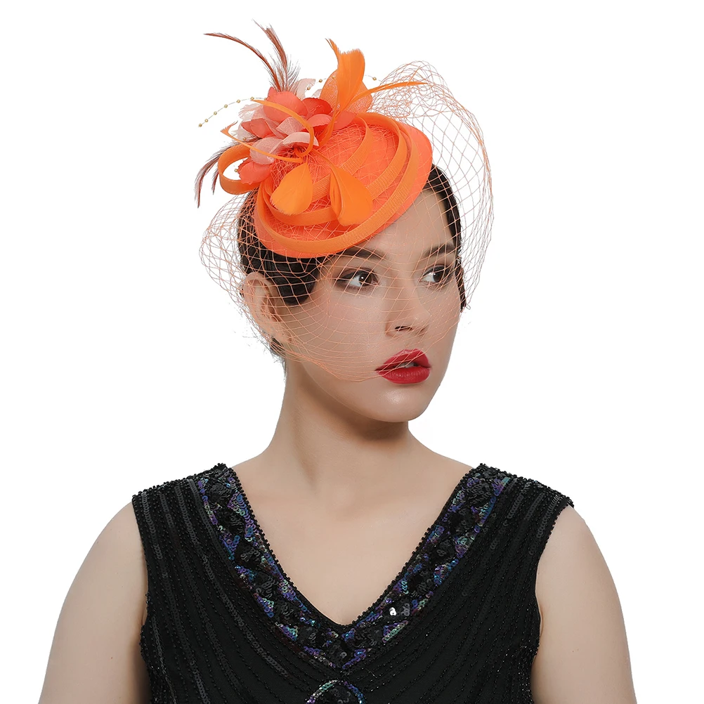 

Headb Hair Clip Fascinator Hat for Women Bridal Accessories Wedding Tea Party Hairstyle Tools Headdress