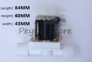 1 Stück 1/2 Zoll Außengewinde normalerweise geschlossenes Kunststoff-Magnetventil Wassereinlass-Magnetventil AC220V DC12V DC24V mit oder ohne Abdeckung