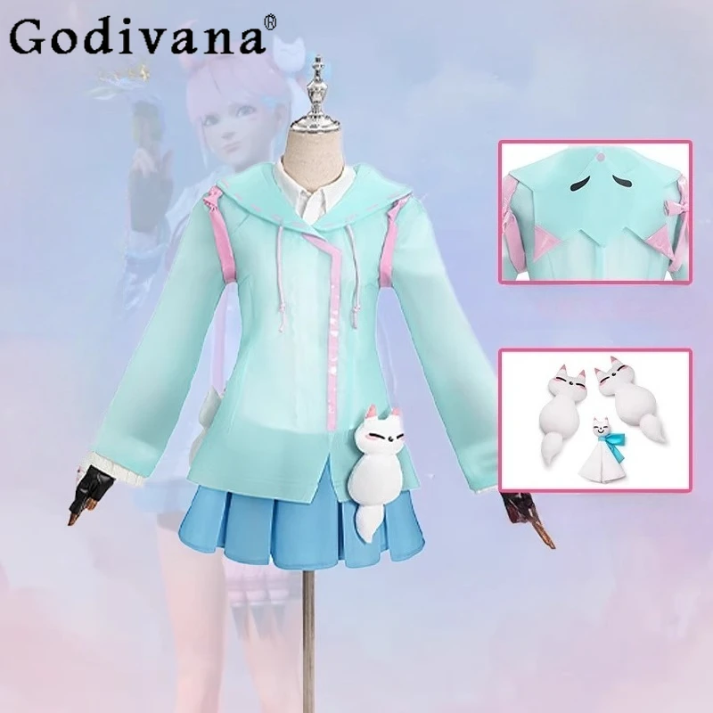 

Women Cosplay Halloween Costumes Set Game Cosplay Kiriko Rainy Day Suits Female Cosplay Costume Role Play Outfit