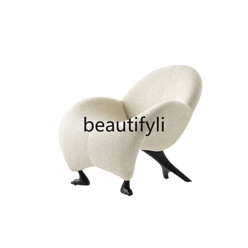 

FRP croissant leisure chair sofa chair special-shaped backrest single chair