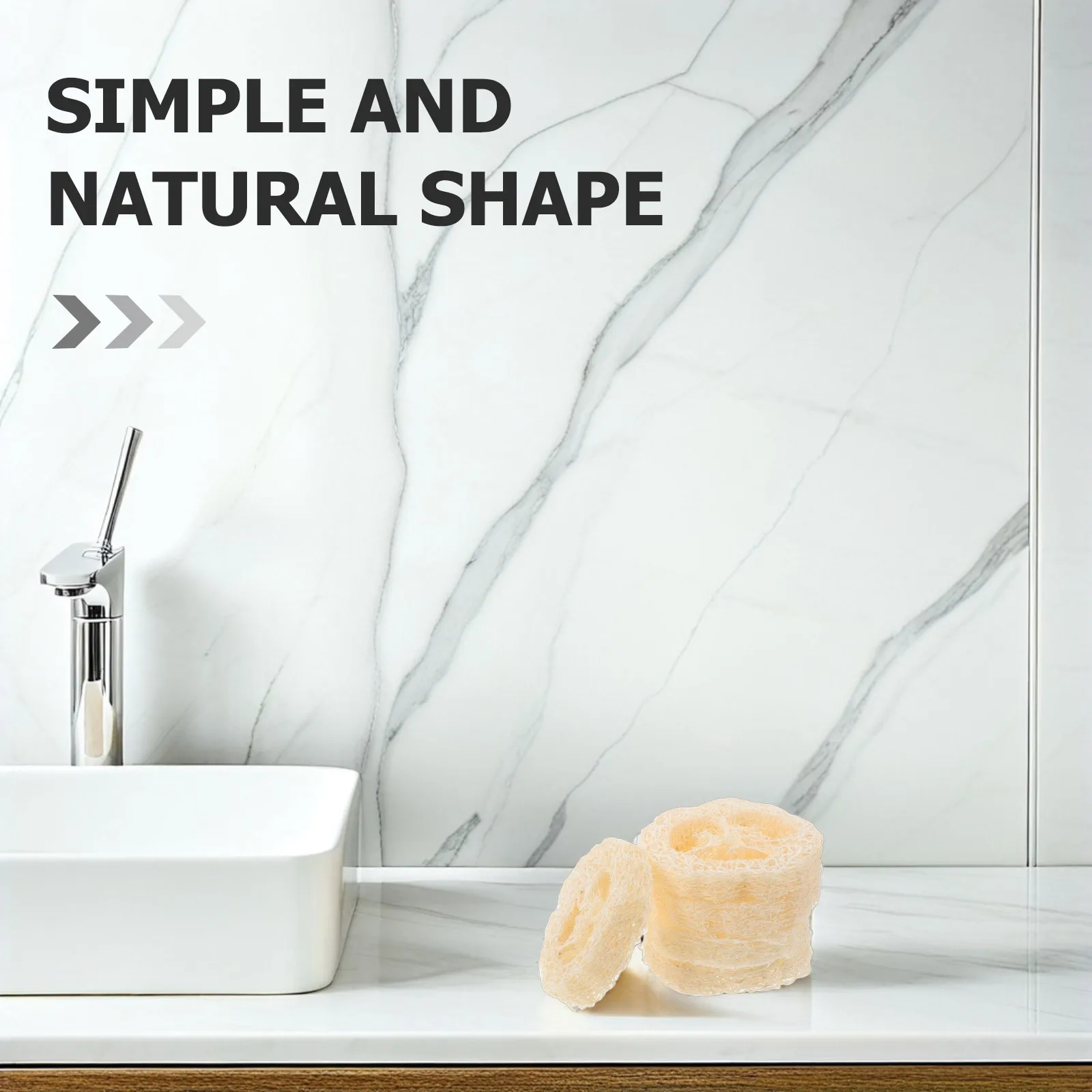 

5pcs Natural Loofah Slices Holder Mat Bath Cleaning Sponge Household Storage Tray Bathroom Soap Base Pad Loofah Cuts Soap Stand