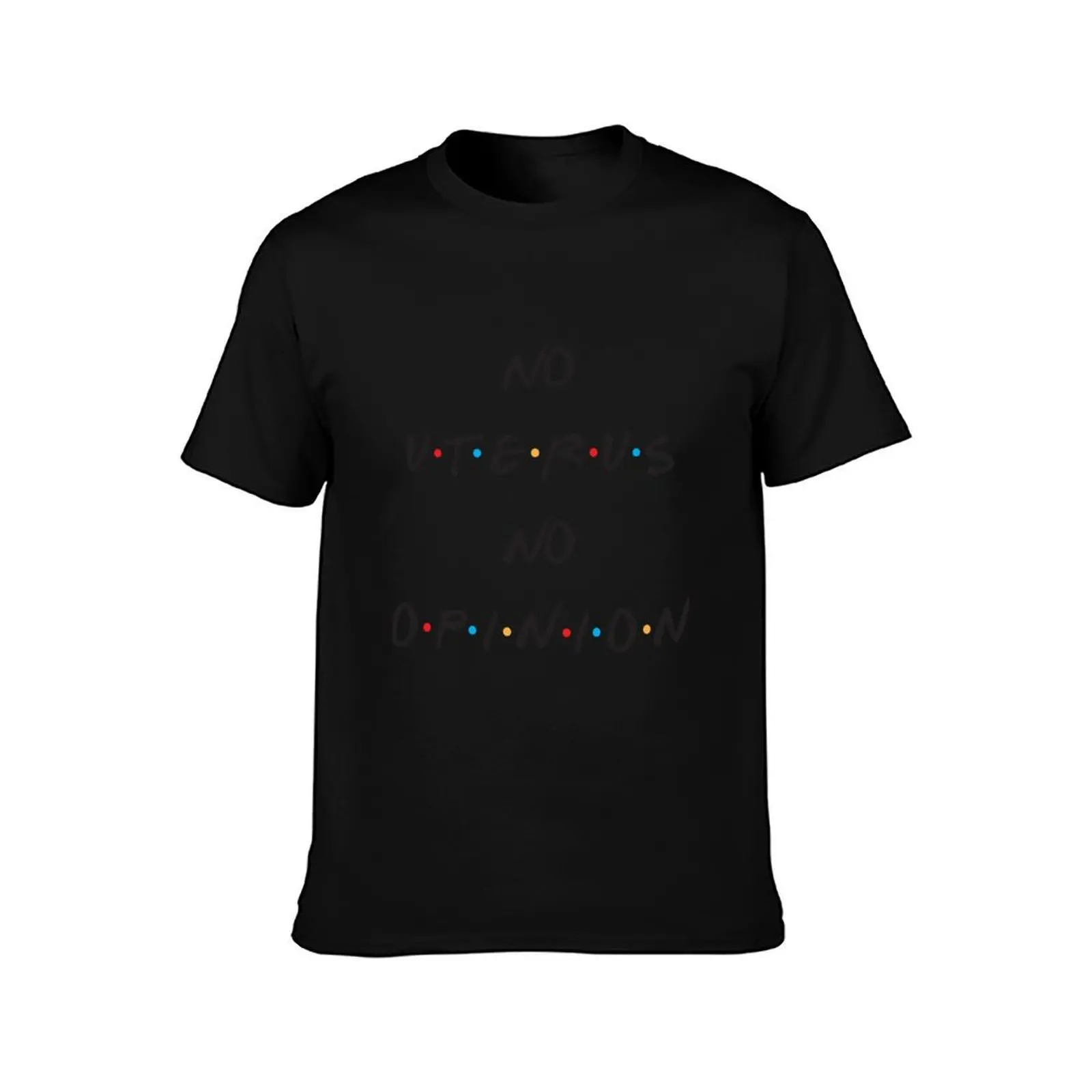No Uterus No Opinion T-Shirt, Summer Casual Cotton Tee, Oversized Streetwear Tops, Vintage Graphic Print, Loose Fit Short Sleeve