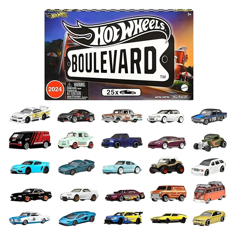 Presale Hot Wheels Boulevard 25-Car Factory Set 2024 Edition 25 Premium 1:64 Scale Sports Cars Collectible Toy #91-115