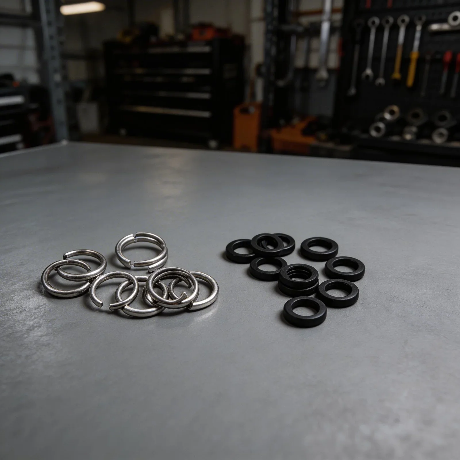 10pcs 12inch Retaining Clip With O Rings Set For Impact Wrench Snap Rubber And Iron Material For Reliable Performance