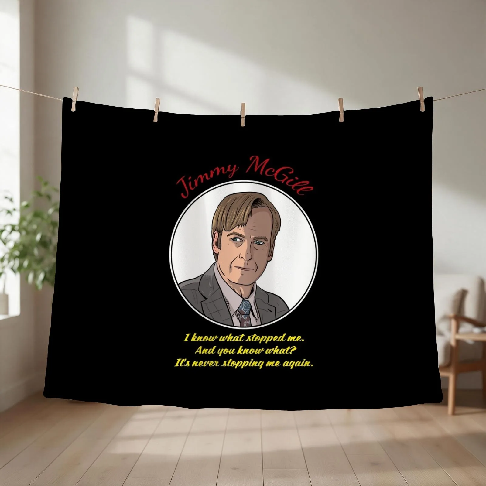 Jimmy McGill - Better Call Saul Throw Blanket couch cozy soft plush fuzzy picnic outdoor blanket