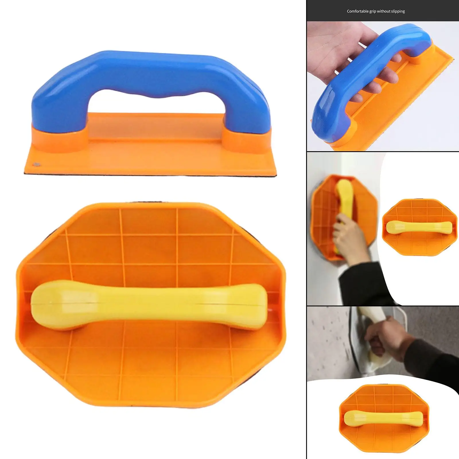 Hand Sander Sandpaper Holder PP Material Lightweight Corner Sander Cleaning Tool for Drywall