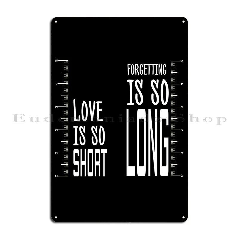 Love And Satirical Romance Classic T Shirt Metal Plaque Poster Living Room Customize Create Garage Cinema Tin Sign Poster