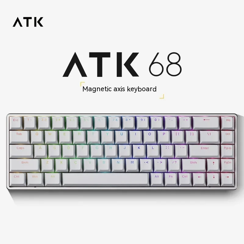 Imagem -02 - Alumínio Alloy Mechanical Gaming Keyboard Interruptor Magnético Smart Velocidade x Quick Trigger Rgb pc Gamer Varolant Atk Atk68