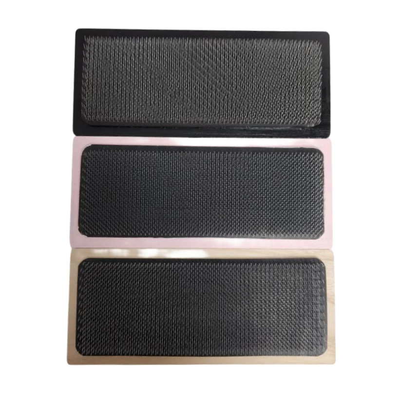 28X12CM Wooden Drawing Mat Hair Holder Hair Hackle For Wig Making use Drawing Card with curved needle