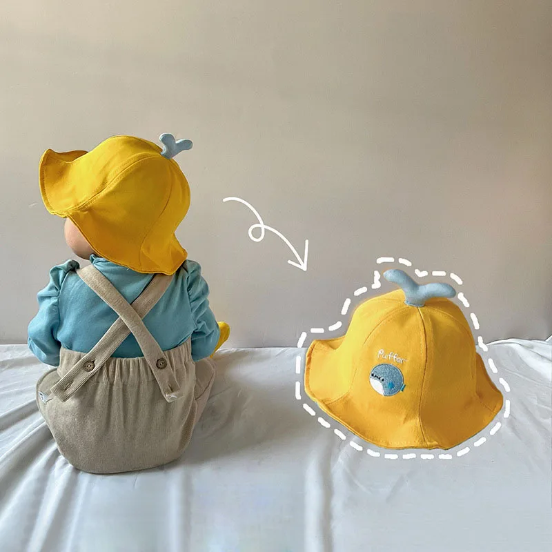 

Милая детская панама с рисунком из мультфильма, хлопковая кепка в рыбацком стиле для мальчиков и девочек, уличный солнцезащитный козырек с широкими полями, детские кепки для бассейна