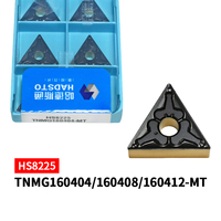10pcs HADSTO Original Carbide Turning Insert TNMG160404-MT TNMG160408-MT TNMG160412-MT HS8225 Cutting Blades for Steel CNC Tools