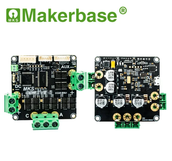 Makerbase MKS XDrive3.6 56V FOC BLDC AGV Servo Dual Motor Controller Board base on ODrive