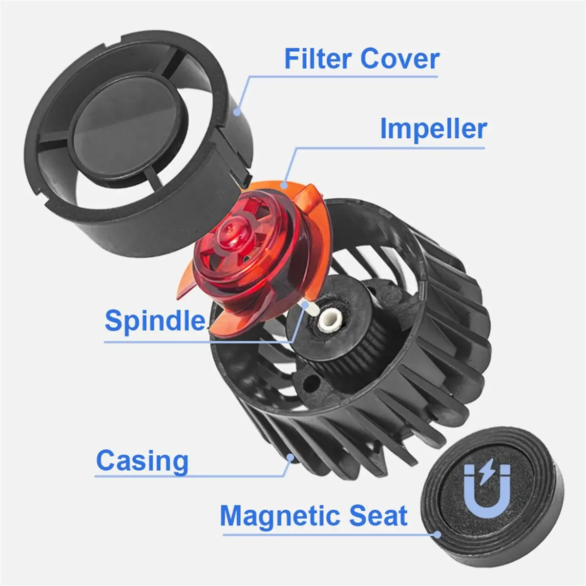 

NEW Fish Magnetic Aquarium Wave Maker Powerhead with Digital Led Display Controller Water Inverter Pump US Plug