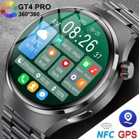 2024New NFC GPS Sport GT4 PRO Smart Watch Men 1.53 inch Blood Sugar IP68 Waterproof Bluetooth Call Smart Watch For Huawei Xiaomi