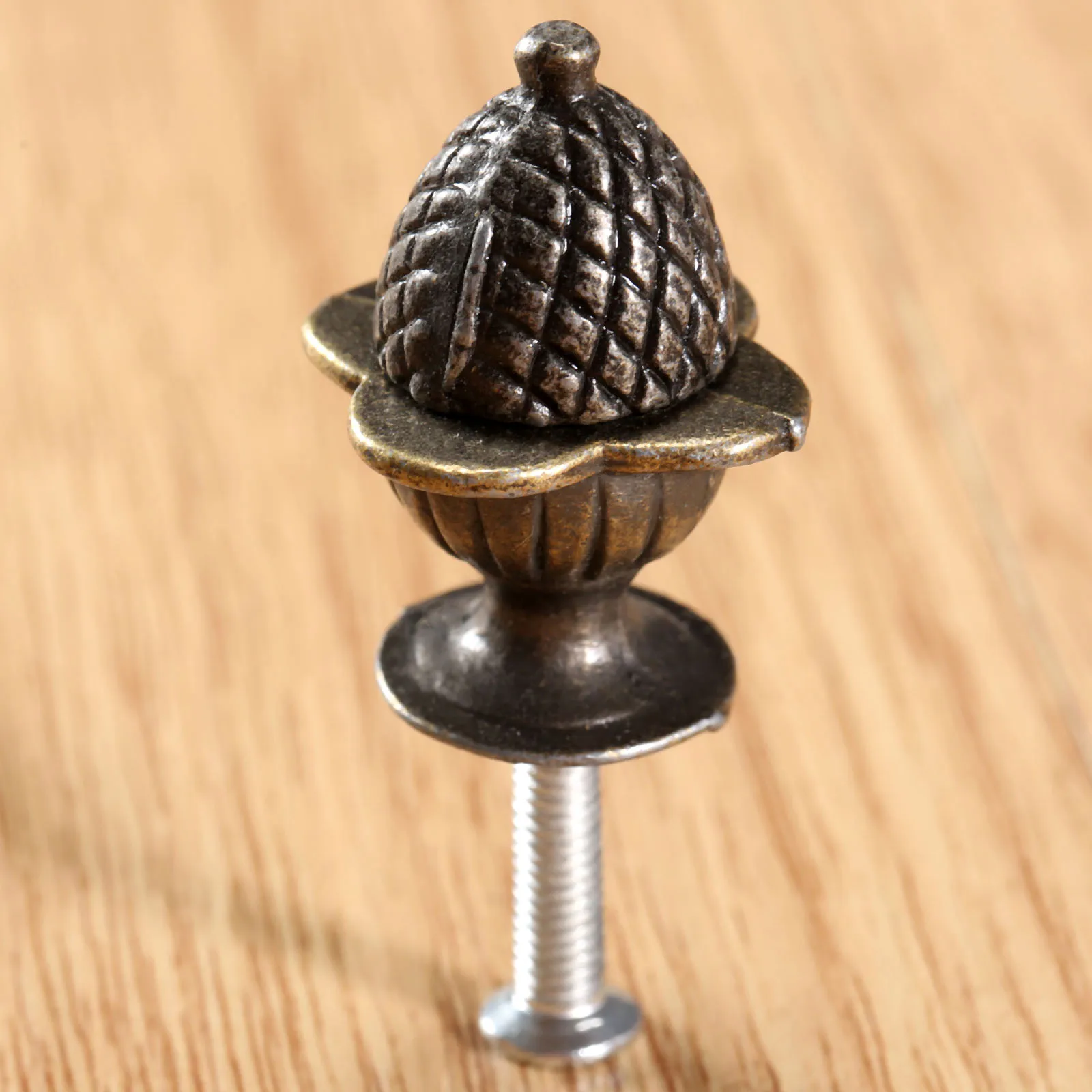 5pcs Metal Handle Pull Knob 30*23mm Antique Bronze Single Hole screw Drawer Cabinet Dresser Cupboard Wardrobe Furniture Hardware