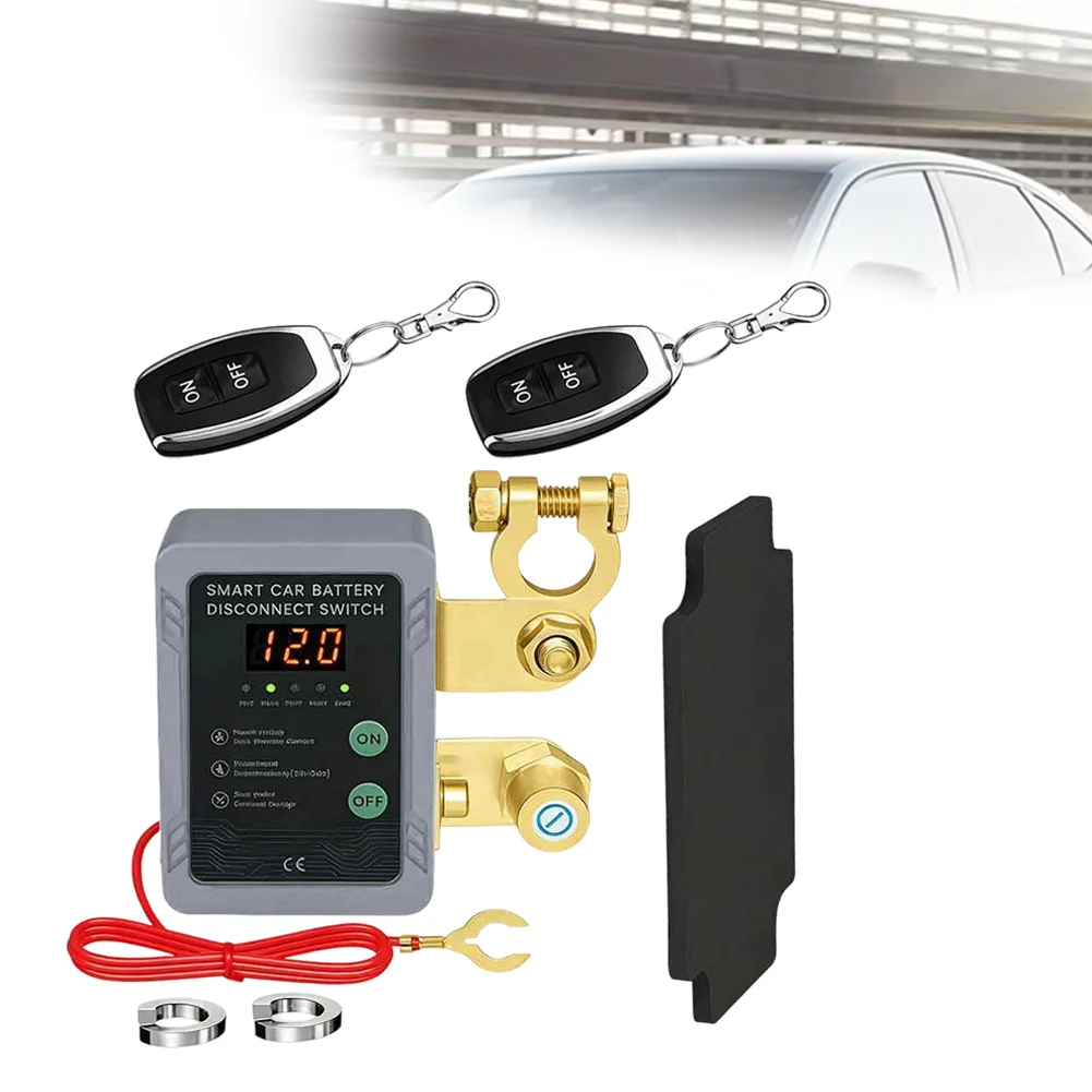 

Выключатель аккумулятора 12В 240А с дистанционным управлением и LED-дисплеем напряжения, автоматический выключатель питания, дистанционный переключатель для автомобиля/грузовика