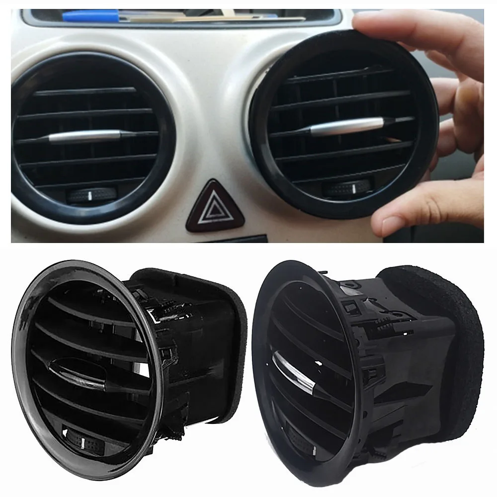 Black/Chrome A/C Air Vent Cover Outlet Grille Fits For Opel ADAM CORSA D MK3 Vauxhall 13417363 2201099 Car Accessories