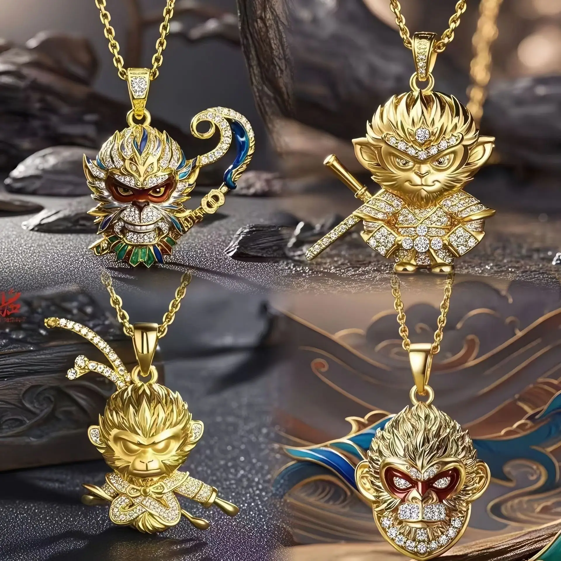 

Necklace Black Myth Monkey King Pendant Journey To The West Boutique Games Accessories Birthday Gifts