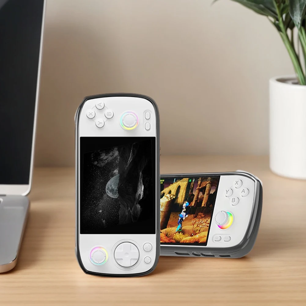 โปร่งใสTPUป้องกันกันกระแทกTPU Protector Shell Anti-Scratch Anti-SlipสําหรับANBERNIC RG406Hเกมคอนโซล