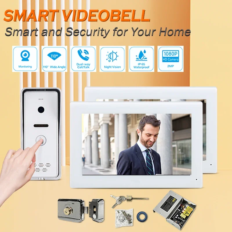 

Oem Face Recognition Video Door Phone Color Wireless Memory Save Smart Home Assistant Hands-Free Metal For Family Ce Fcc Rohs