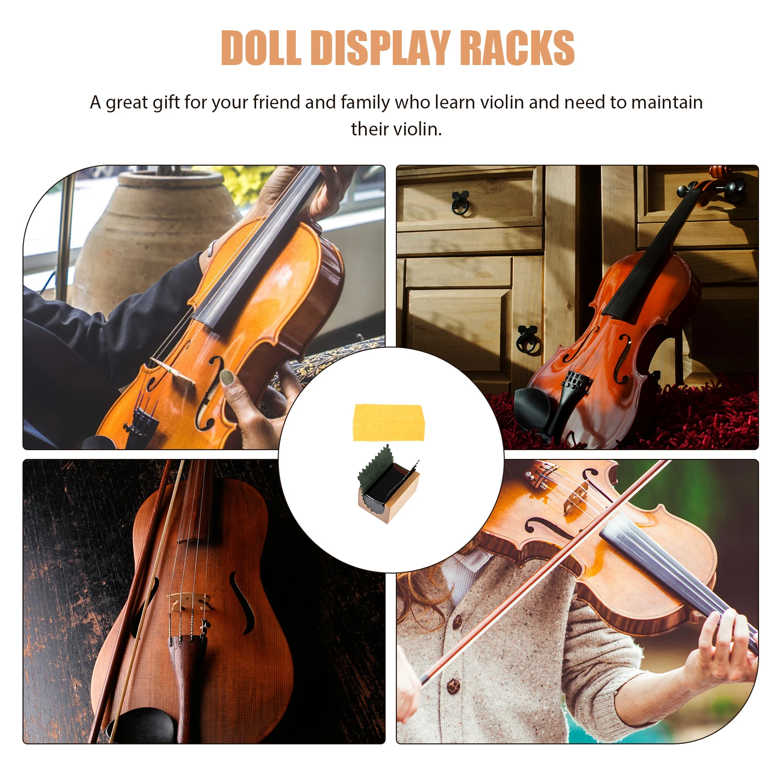 

Rosin Block Violin Maintenance Supplies Musical Instrument Portable