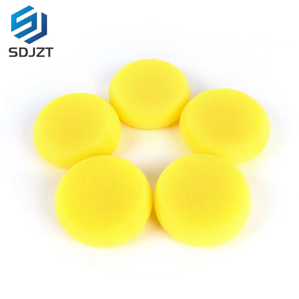 5pcs/lot yellow Round Painting Sponge For Art Drawing Craft Clay Pottery Sculpture Cleaning Tool