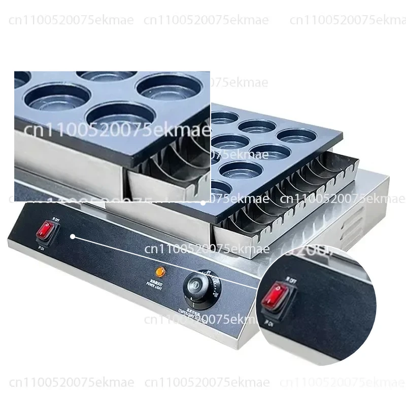 Commercial electromechanical version 16-hole wheel cake machine non-stick pan