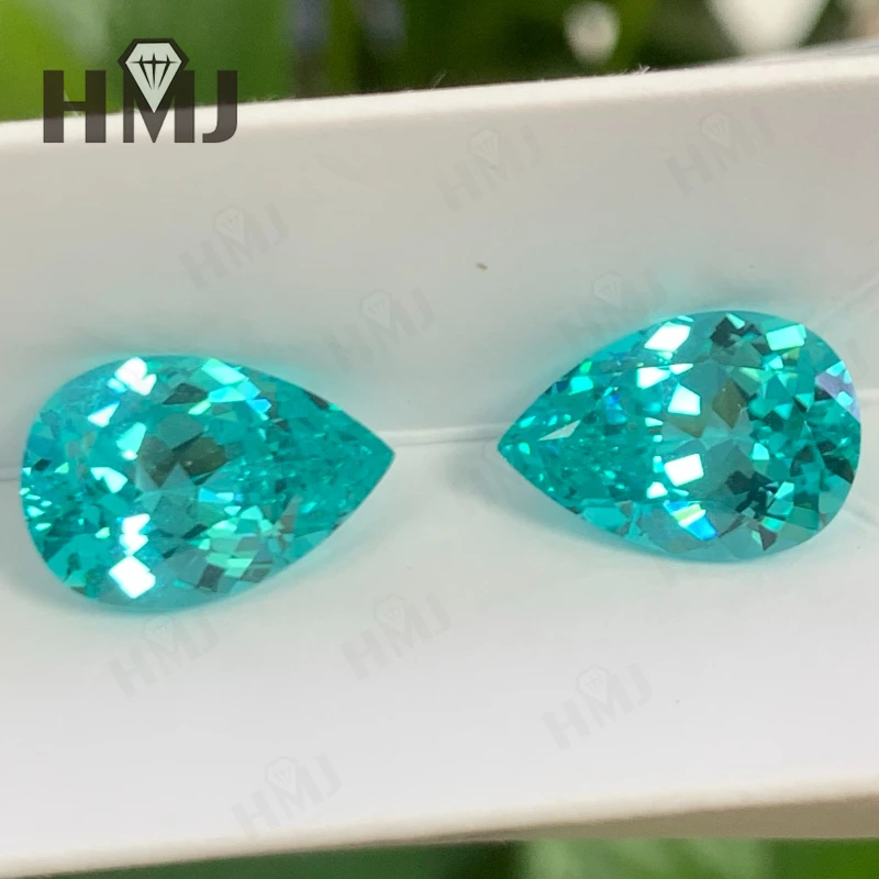 

Lab Grown Paraiba Pear Shape AGL Certificate Selectable Jewelry Making Materials DIY Wholesale Top Quality for Jewelry Making