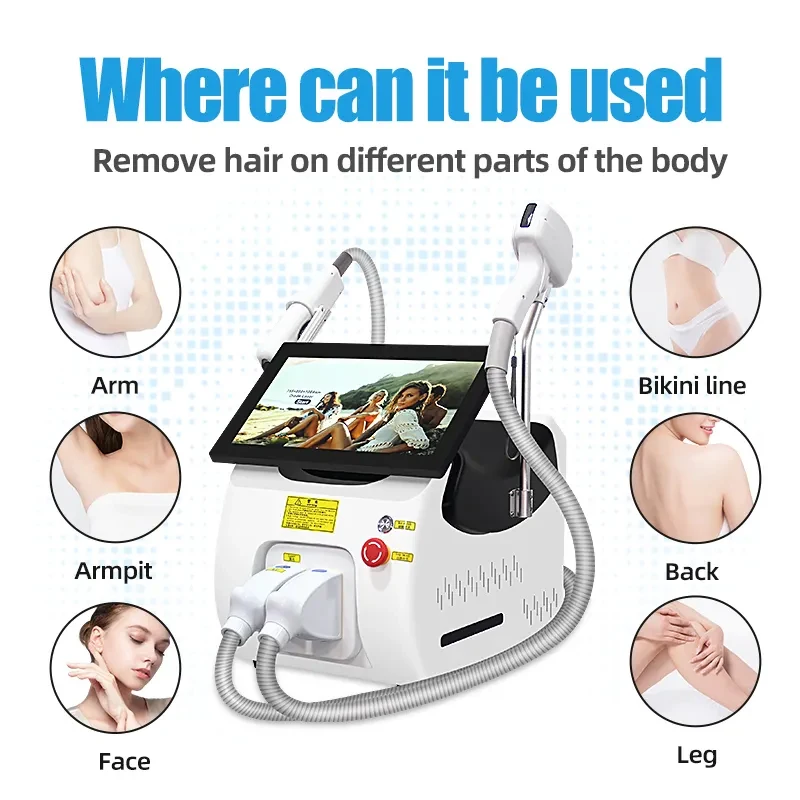 3000 W Sopran Pico Diodenlaser 2 in 1 Maschine SHR Haarentfernung Tattoo Blemish Removal Carbon Peel Gesichtsschönheitssalon Ausrüstung