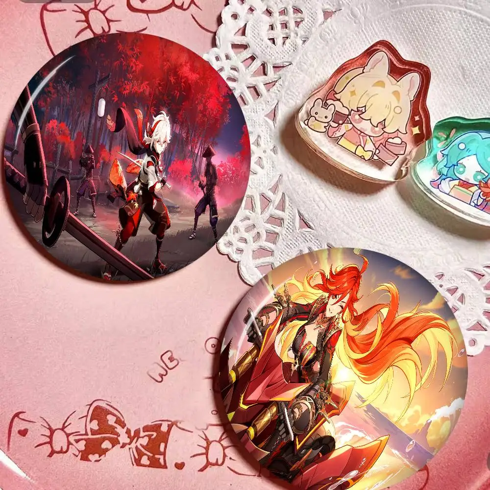 Genshin Impact Kaveh Alhaitham Anime Brooches Cute Cartoon  Badge Jacket Jeans Lapel Pin Gift Accessorie