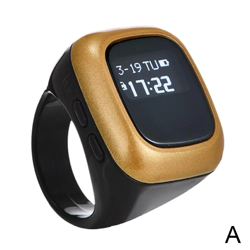 Multi-functional Counter Led Display Electronic Digital Reminder Prayer Wearable Counter Finger Rings Device M0l1