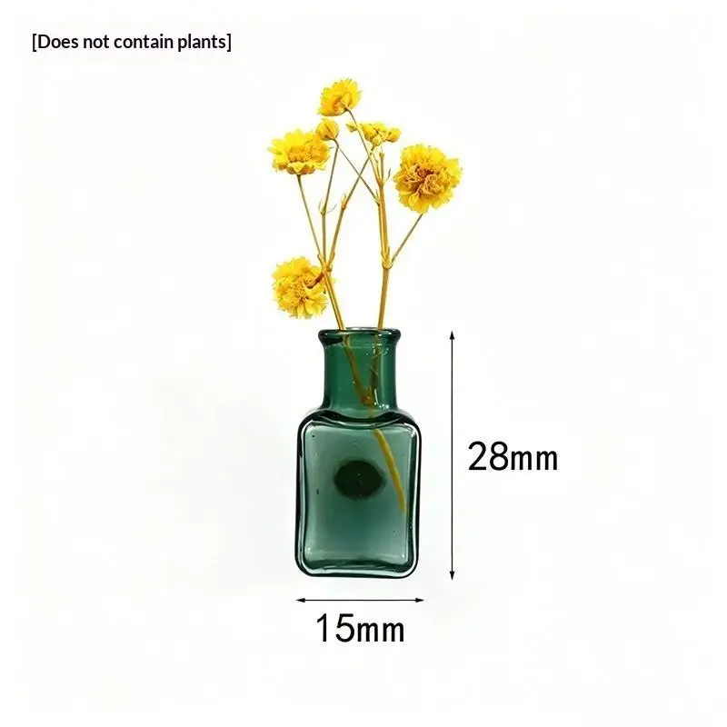 Mini-Glasvasen-Kühlschrankmagnet-Set mit starker magnetischer Haftung, sicherem Halt, klare Dekoration für Küche, Kühlschrank, Büro – Detail 13