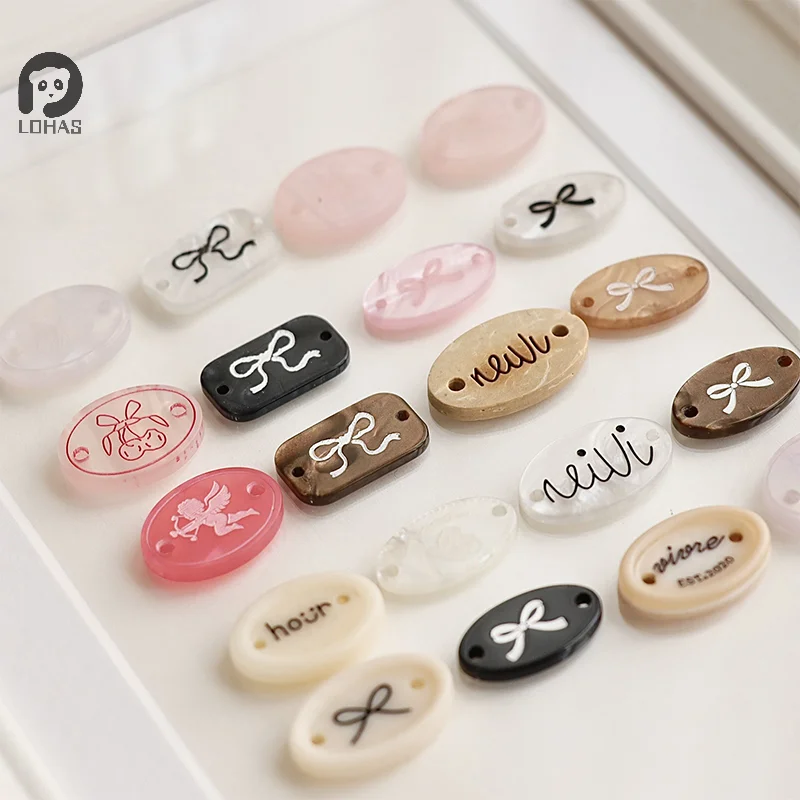 

1 шт., 18 мм ~ 21 мм, полимерная эллиптическая бирка, коллекция пуговиц, сделай сам, шитье, ювелирные изделия ручной работы, декоративные пуговицы, одежда, ювелирные аксессуары