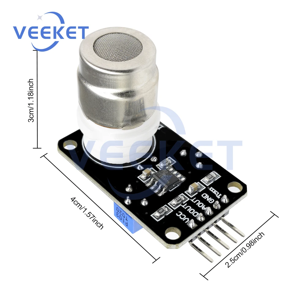 

MG811 Carbon Dioxide Gas Sensor Module with TTL Output Dual Signal Detector for Environmental Monitoring